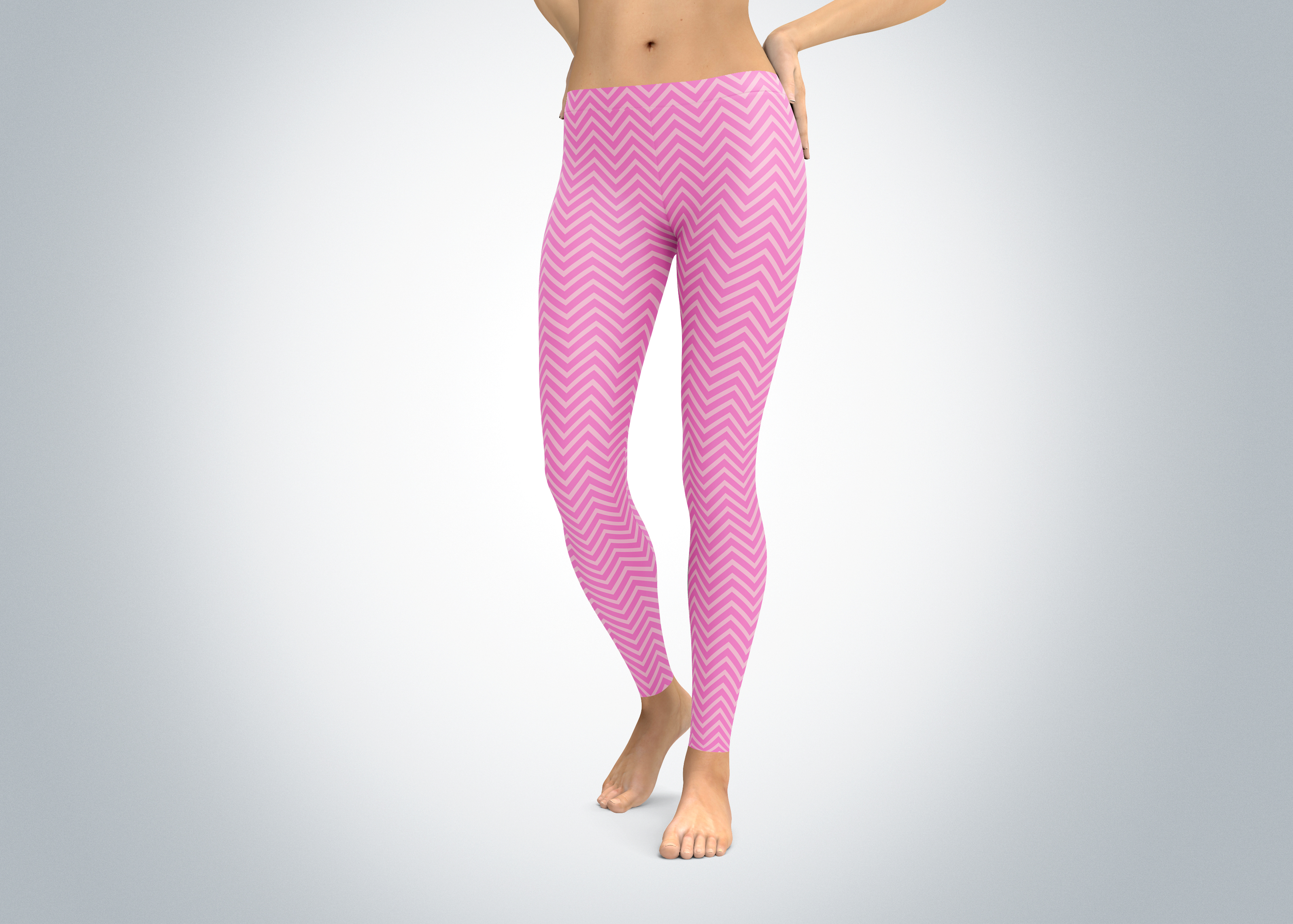 yoga pants pink Pink Designs â€“ Chevron Yoga Pants Leggings West Spirit