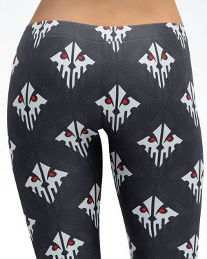 Devil Skull Capri Leggings