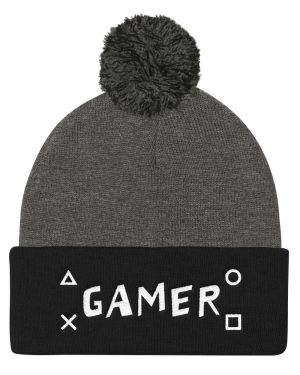 Gamer Pom Pom Knit Cap