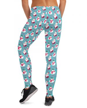 Santas and Snowmen Christmas Leggings – Running Costume