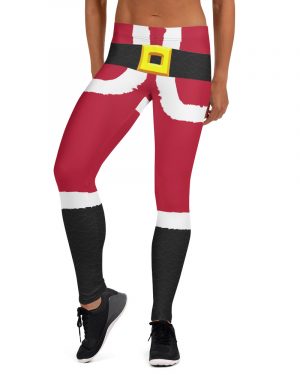 Santa Claus Christmas Leggings – Running Costume