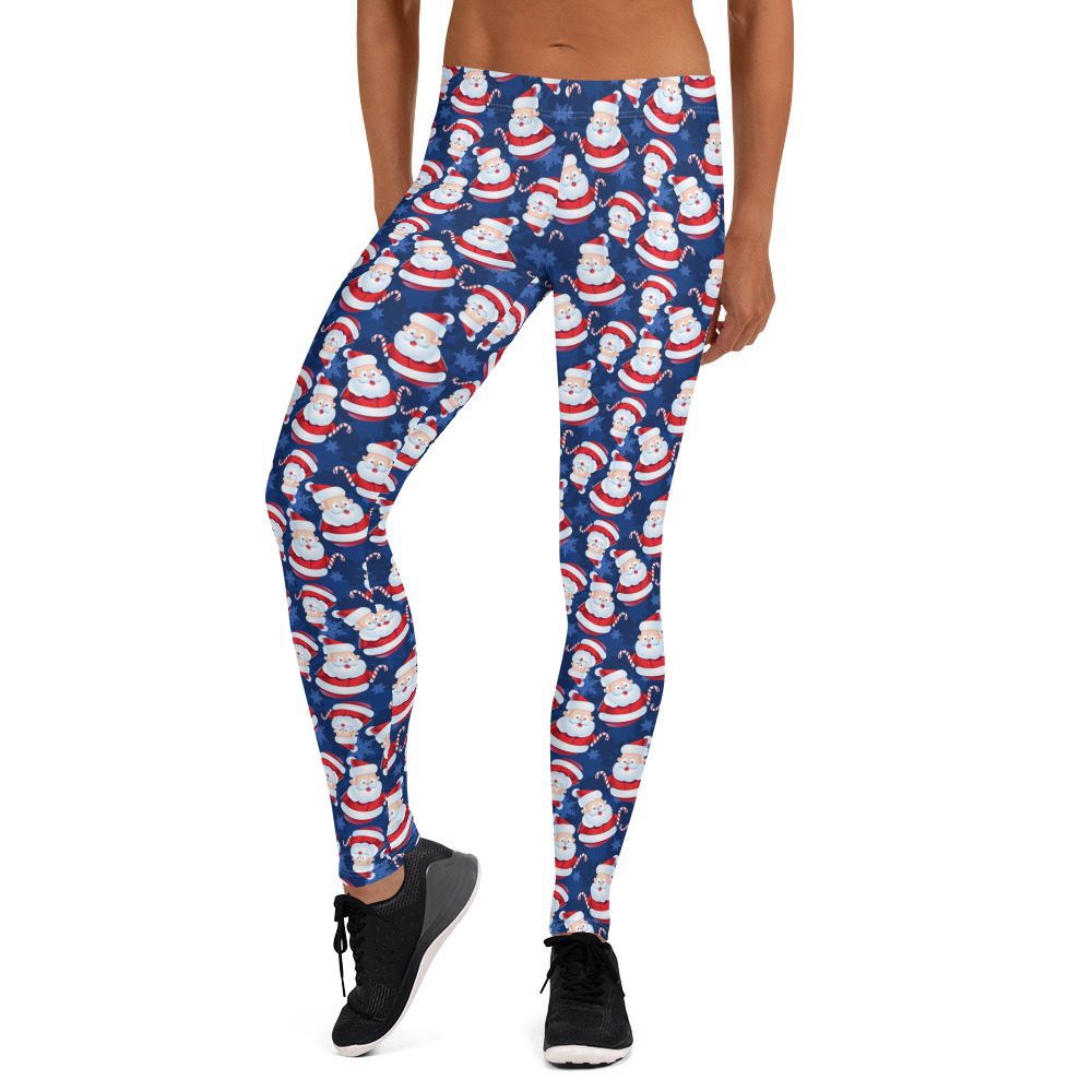 Christmas Santa Leggings - Running Costume - Image 5