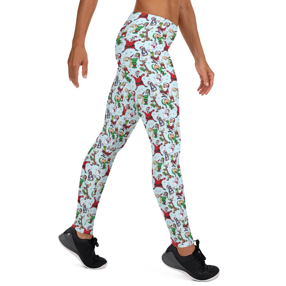 Christmas Leggings Santa Reindeer Elf - Running Costume - Image 4