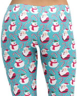 Santas and Snowmen Christmas Leggings – Running Costume