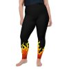 Plus Size Leggings, Fire Flame Biker Leggings, Trick or Treat Leggings, Halloween Leggings, Plus size Cat Leggings, xl leggings, 2xl, 3xl, 4xl, 5xl, 6xl, yoga pants, yoga leggings, dance pants, running costume, Halloween Leggings, stretchy leggings for big girls