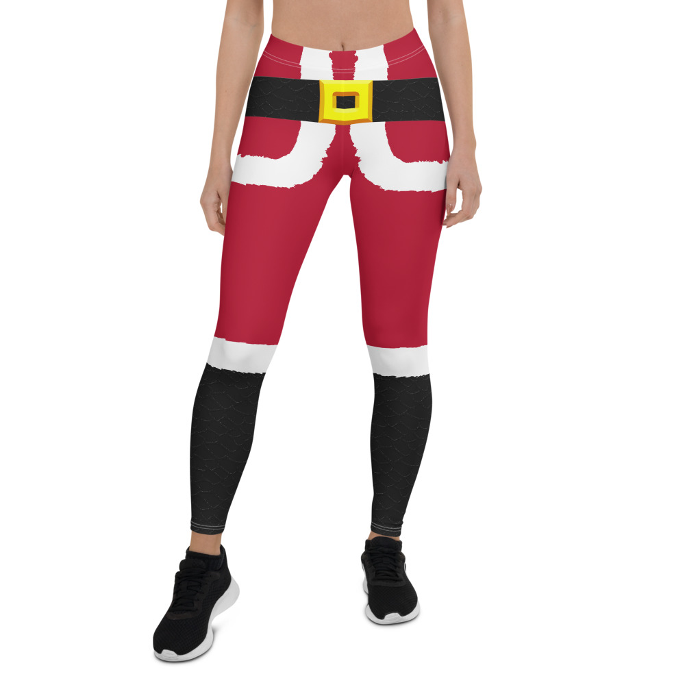 Christmas Santa Claus Leggings – Cosplay Activewear Costumes – Spirit ...