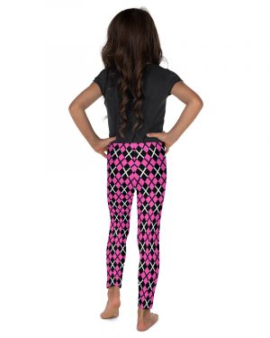 Pink and Black Plaid – Kid’s Leggings