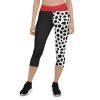 Cruella Deville Costume, 101 Dalmations Costume, Yoga Capris Leggings