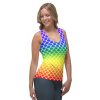 Rainbow Mermaid High Tank Top, Sleeveless