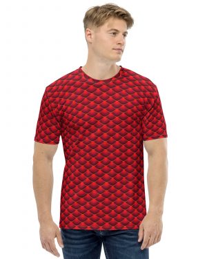 Red Dragon Costume Reptile Scale – Men’s t-shirt