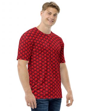 Red Dragon Costume Reptile Scale – Men’s t-shirt