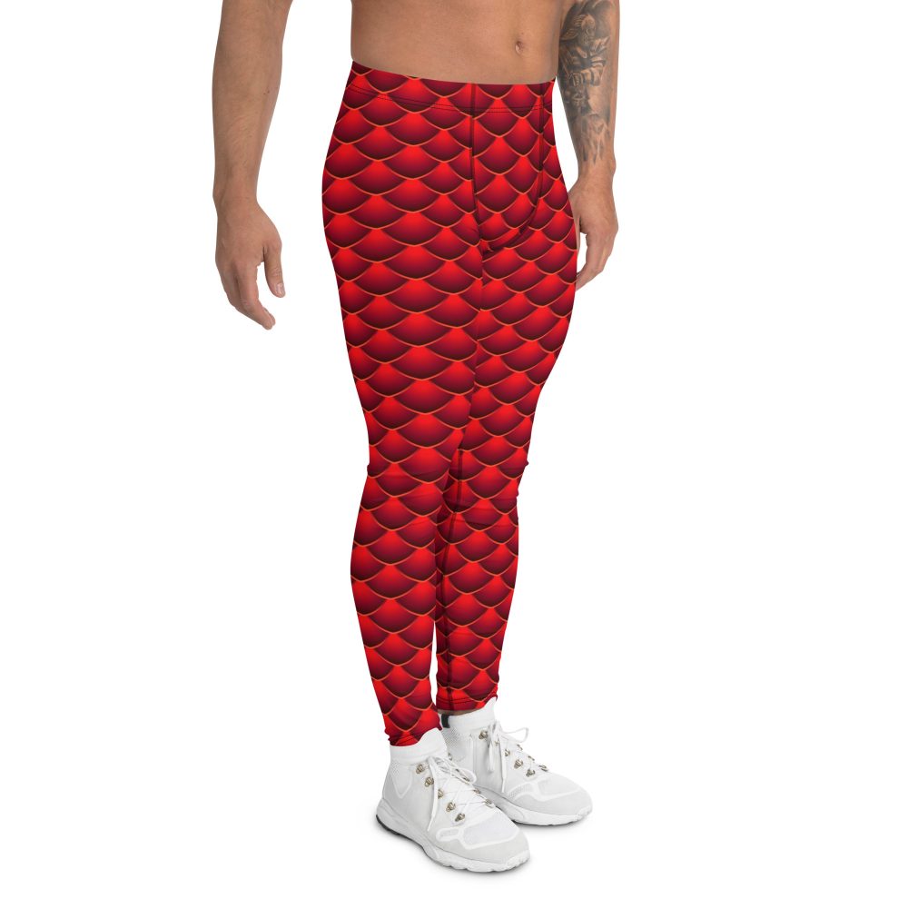 Men's Costume, leggings, meggings, slim fit, red dragon costume, reptile costume, Lizard Costume, halloween costume, cosplay costume, rundisney, rundisney costume, activewear costume, dance costume, disneyland costume, festival costume, plus size costume, plus size