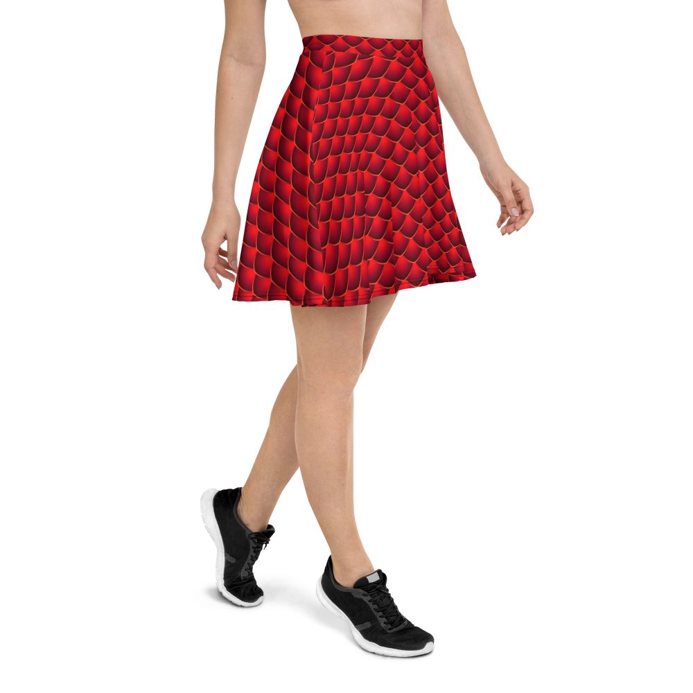 skirt, skater skirt, running skirt, red dragon costume, reptile costume, Lizard Costume, halloween costume, cosplay costume, rundisney, rundisney costume, activewear costume, dance costume, disneyland costume, festival costume, plus size costume, plus size