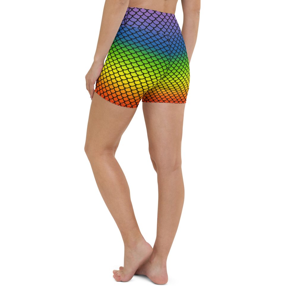 Rainbow, Mermaid, activewear, running costume, costume, rundisney costume, costume, pride, lgbtq, pride costume, women's shorts, shorts