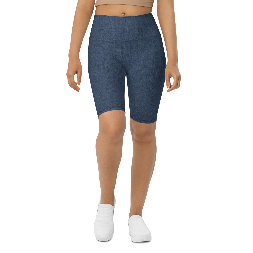 Jeggings - Jean Print Bike Shorts