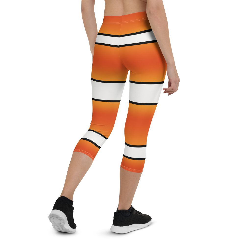 Clownfish Nemo Costume Halloween Cosplay Capri Leggings - Image 2