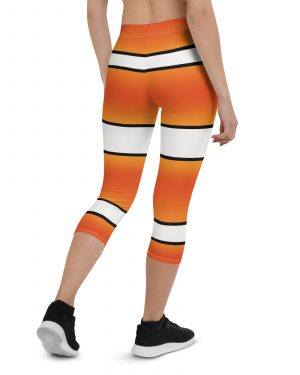 Clownfish Nemo Costume Halloween Cosplay Capri Leggings