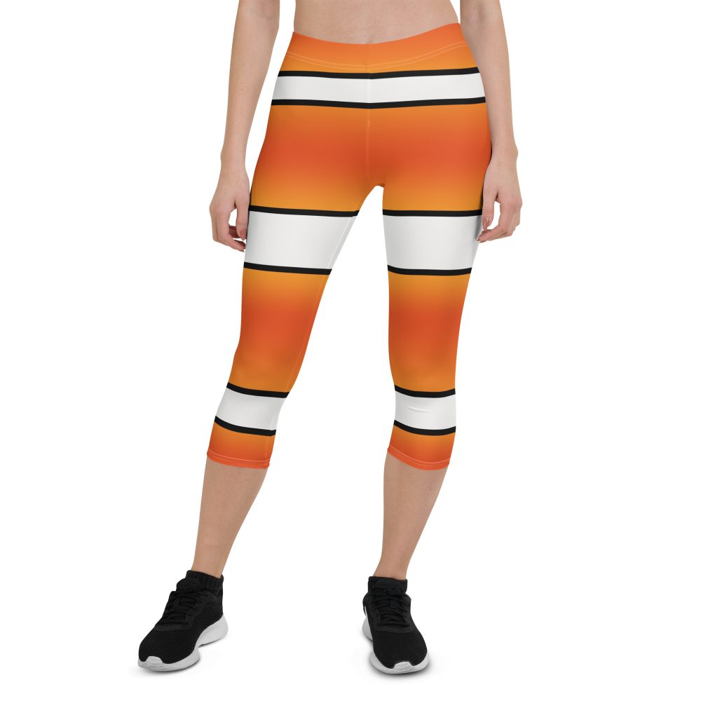 Clownfish Nemo Costume Halloween Cosplay Capri Leggings