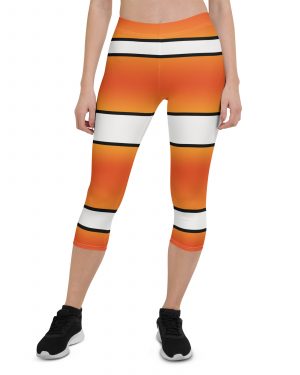 Clownfish Nemo Costume Halloween Cosplay Capri Leggings