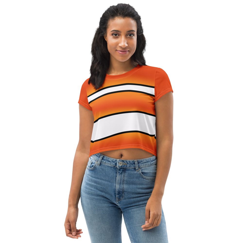 Clownfish Nemo Costume Halloween Cosplay Crop Tee