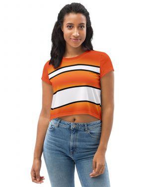 Clownfish Nemo Costume Halloween Cosplay Crop Tee