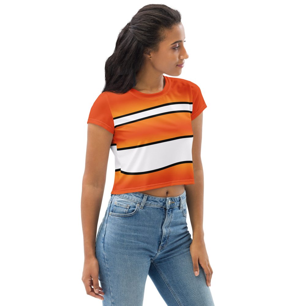 Clownfish Nemo Costume Halloween Cosplay Crop Tee - Image 4