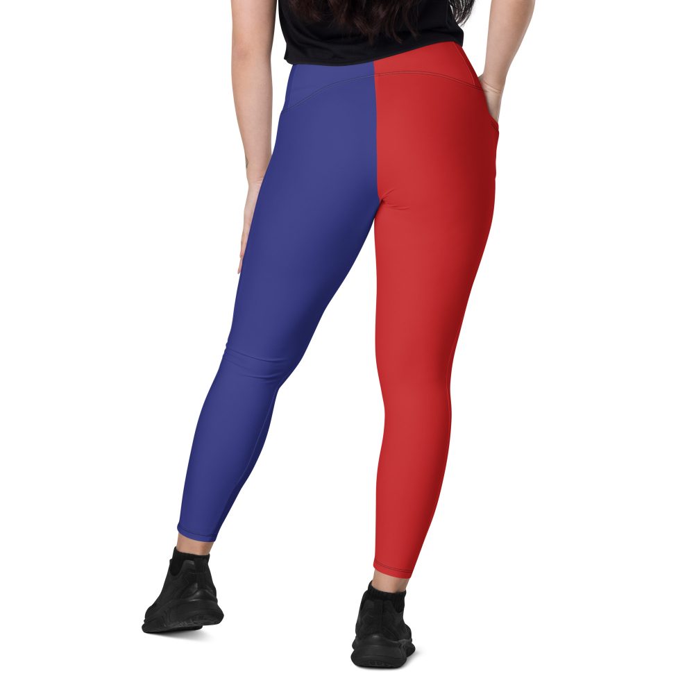 Harley Quinn Halloween Cosplay Squad Costume - Crossover leggings with pockets - Image 5