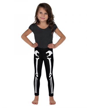 Skeleton Halloween Cosplay Costume Kid’s Leggings