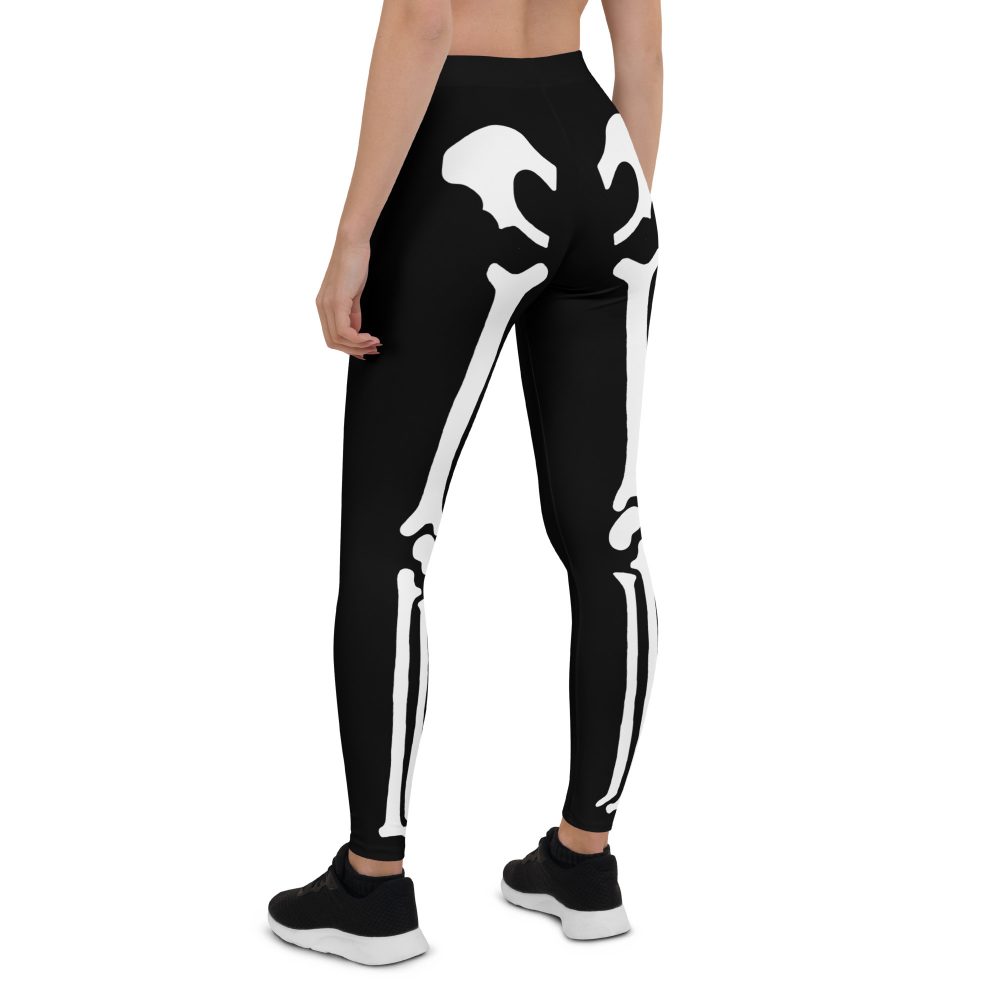 Skeleton Halloween Cosplay Costume Leggings - Image 2