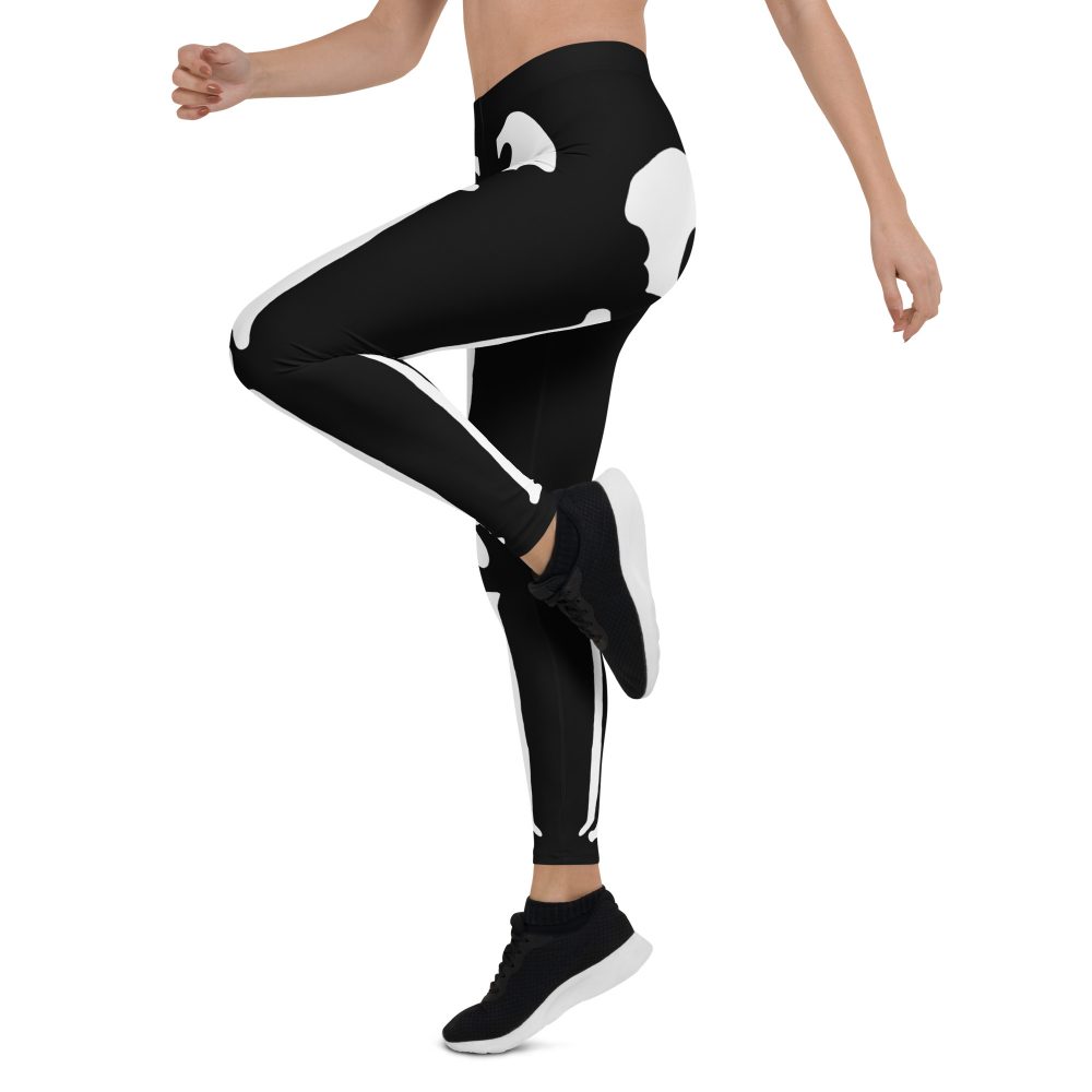 Skeleton Halloween Cosplay Costume Leggings - Image 4