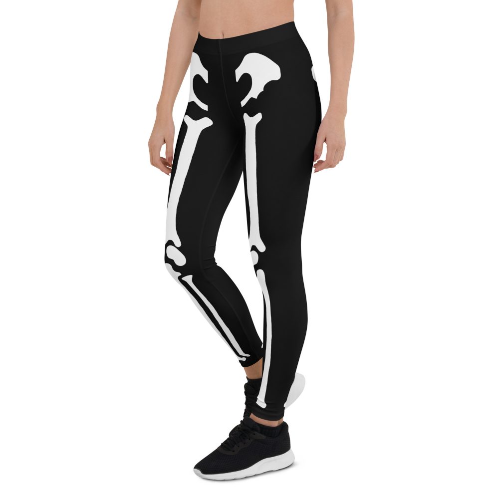 Skeleton Halloween Cosplay Costume Leggings - Image 3