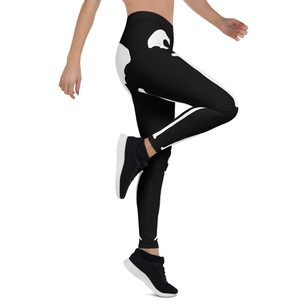 Skeleton Halloween Cosplay Costume Leggings - Image 6