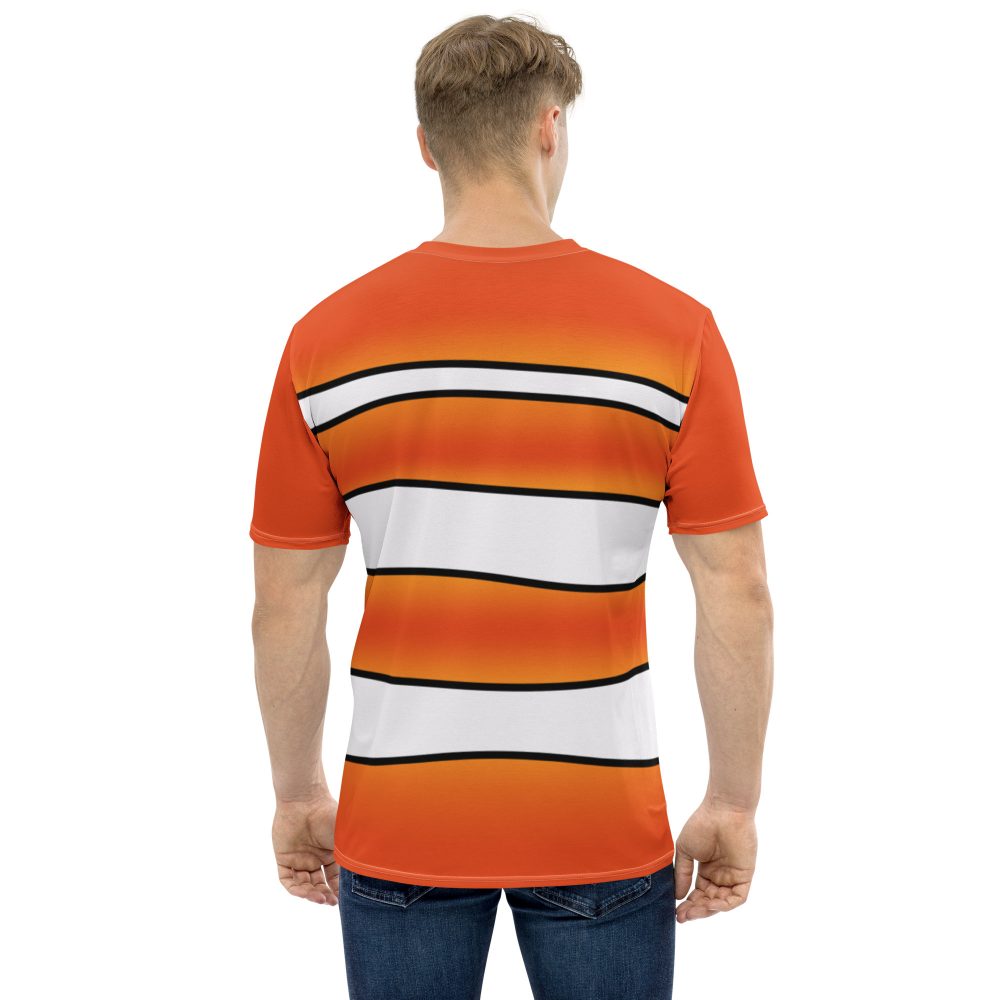 Men's t-shirt, tshirt, shirt, orange and white striped, Nemo costume, clown fish costume, Cosplay Costume, Halloween Costume, Womans costume, plus size costume, matching costume, men's costume, children's costume, kid's costume, women's costume, girls costume, boys costume, running costume, rundisney, run disney, dance costume, activewear