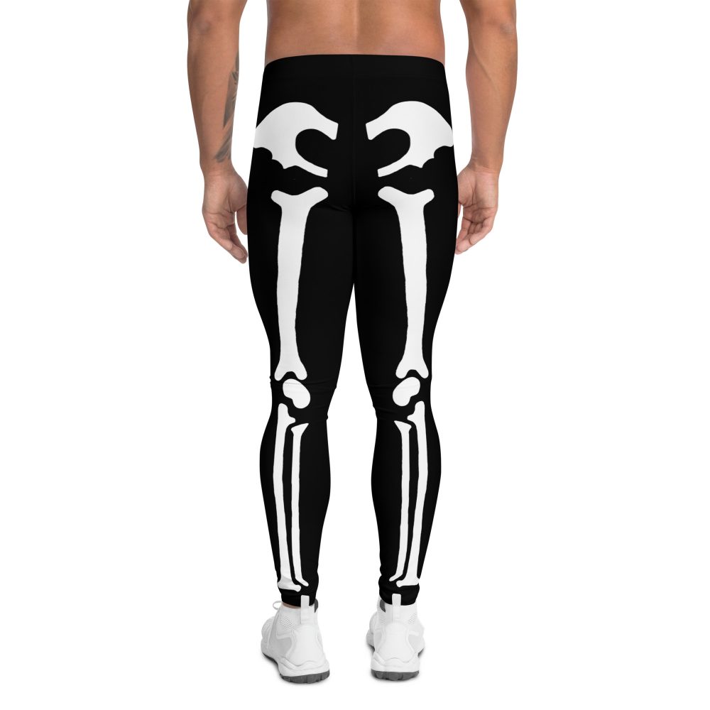 Skeleton Halloween Cosplay Costume Men's Leggings - Image 2