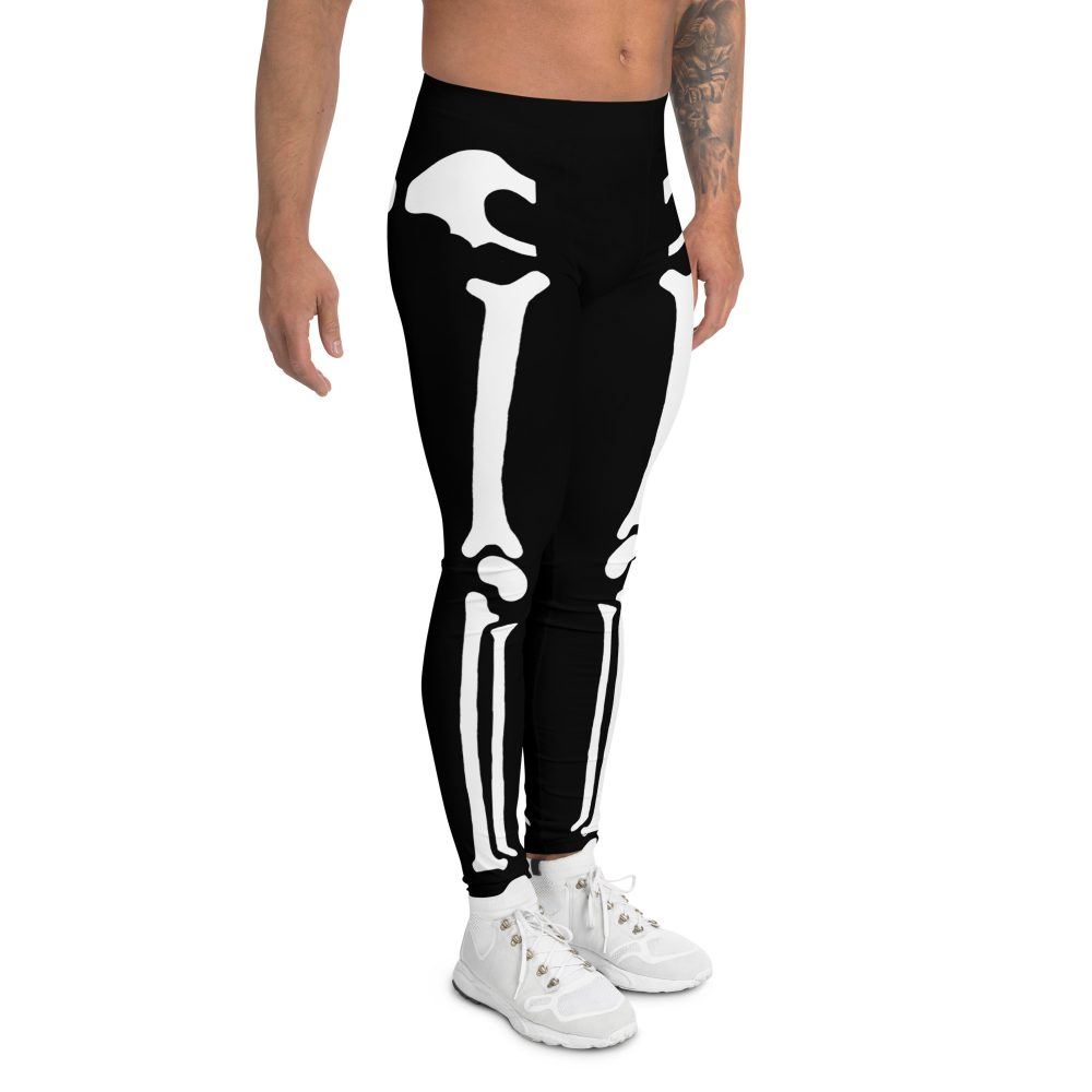 Skeleton Halloween Cosplay Costume Men's Leggings - Image 3