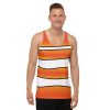 tank top, unisex, shirt, orange and white striped, Nemo costume, clown fish costume, Cosplay Costume, Halloween Costume, Womans costume, plus size costume, matching costume, men's costume, children's costume, kid's costume, women's costume, girls costume, boys costume, running costume, rundisney, run disney, dance costume, activewear