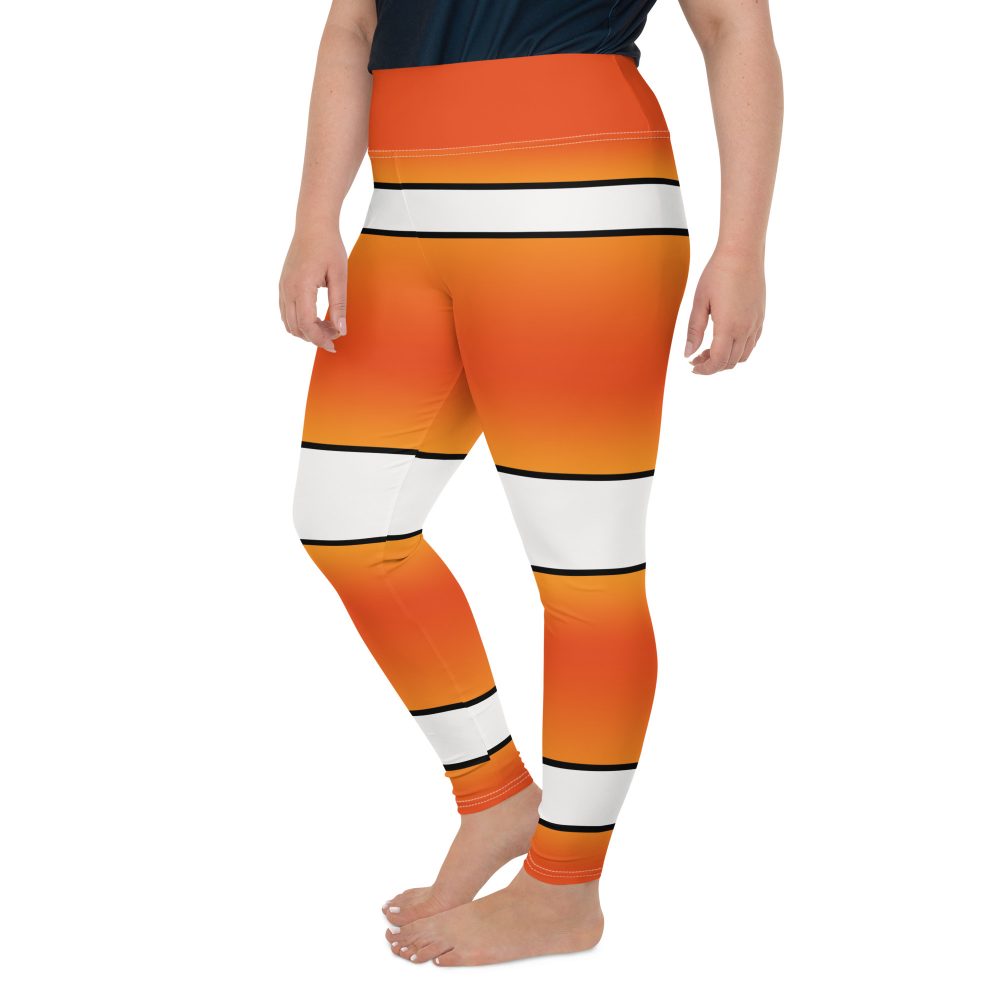 Clownfish Nemo Costume Halloween Cosplay Plus Size Leggings - Image 4