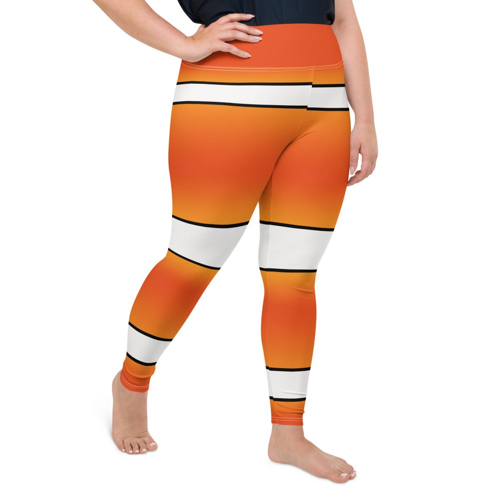 Clownfish Nemo Costume Halloween Cosplay Plus Size Leggings - Image 3