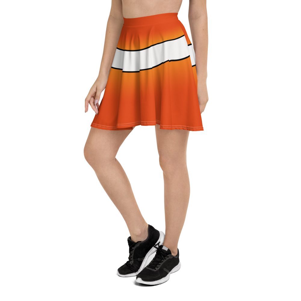 Skater Skirt, skirt, flare skirt, Nemo costume, clown fish costume, Cosplay Costume, Halloween Costume, Womans costume, plus size costume, matching costume, men's costume, children's costume, kid's costume, women's costume, girls costume, boys costume, running costume, rundisney, run disney, dance costume, activewear