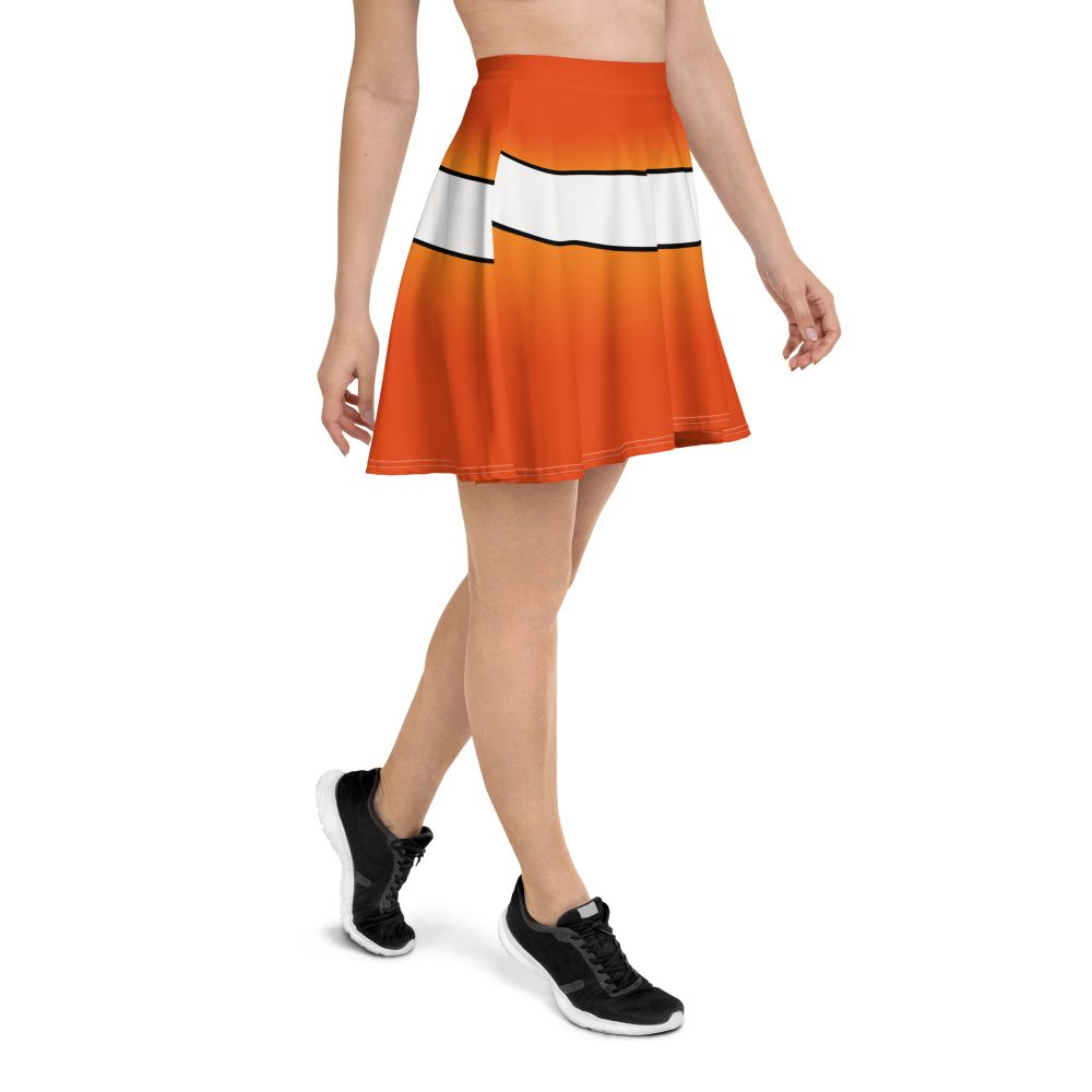 Skater Skirt, skirt, flare skirt, Nemo costume, clown fish costume, Cosplay Costume, Halloween Costume, Womans costume, plus size costume, matching costume, men's costume, children's costume, kid's costume, women's costume, girls costume, boys costume, running costume, rundisney, run disney, dance costume, activewear