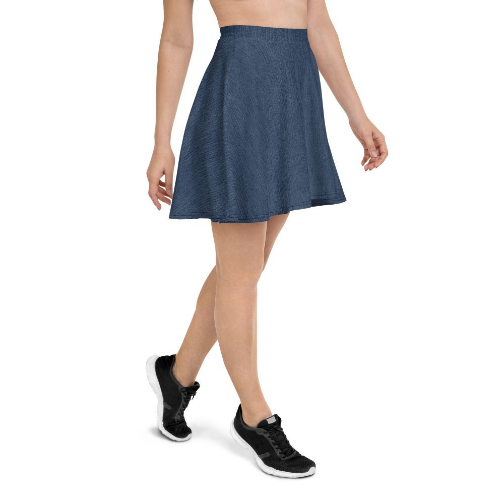 Jeggings - Jean Print Skater Skirt - Image 4