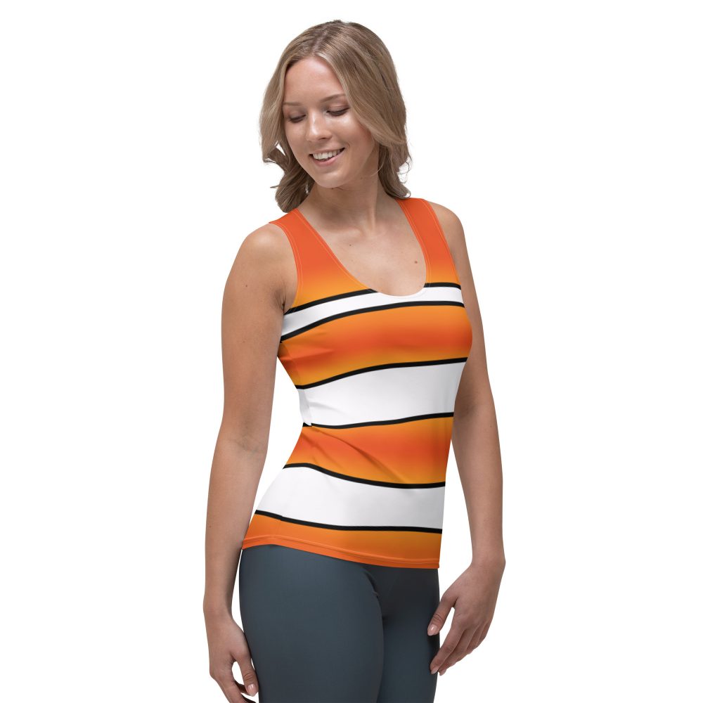 Clownfish Nemo Costume Halloween Cosplay Tank Top - Image 4