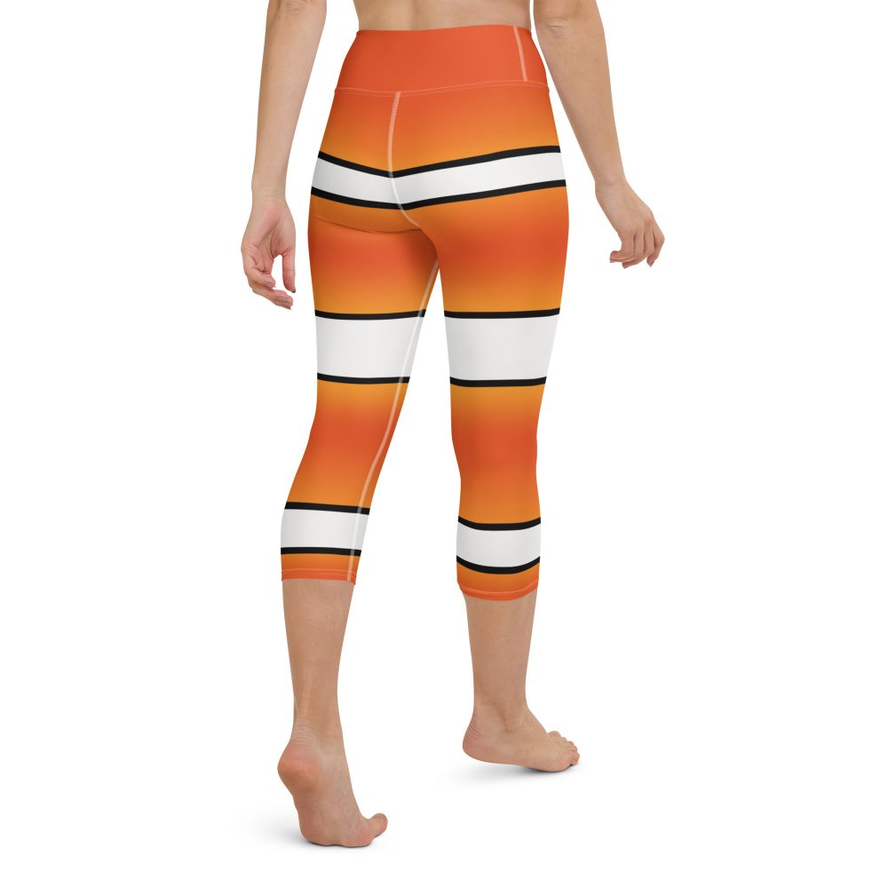 Clownfish Nemo Costume Halloween Cosplay Yoga Capri Leggings - Image 11