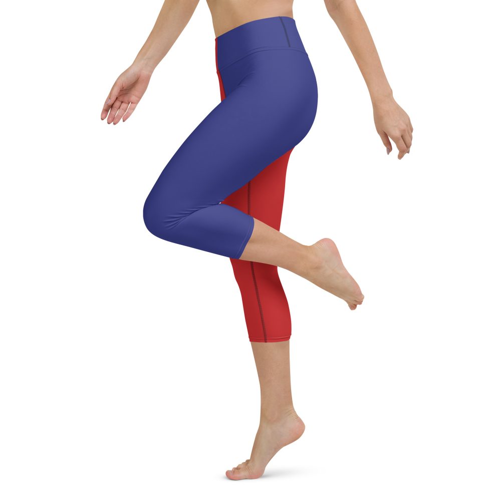 Harley Quinn Halloween Cosplay Squad Costume - Yoga Capri Leggings - Image 2