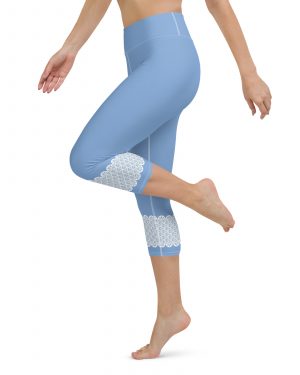 Bo Peep Costume Halloween Cosplay Yoga Capri Leggings