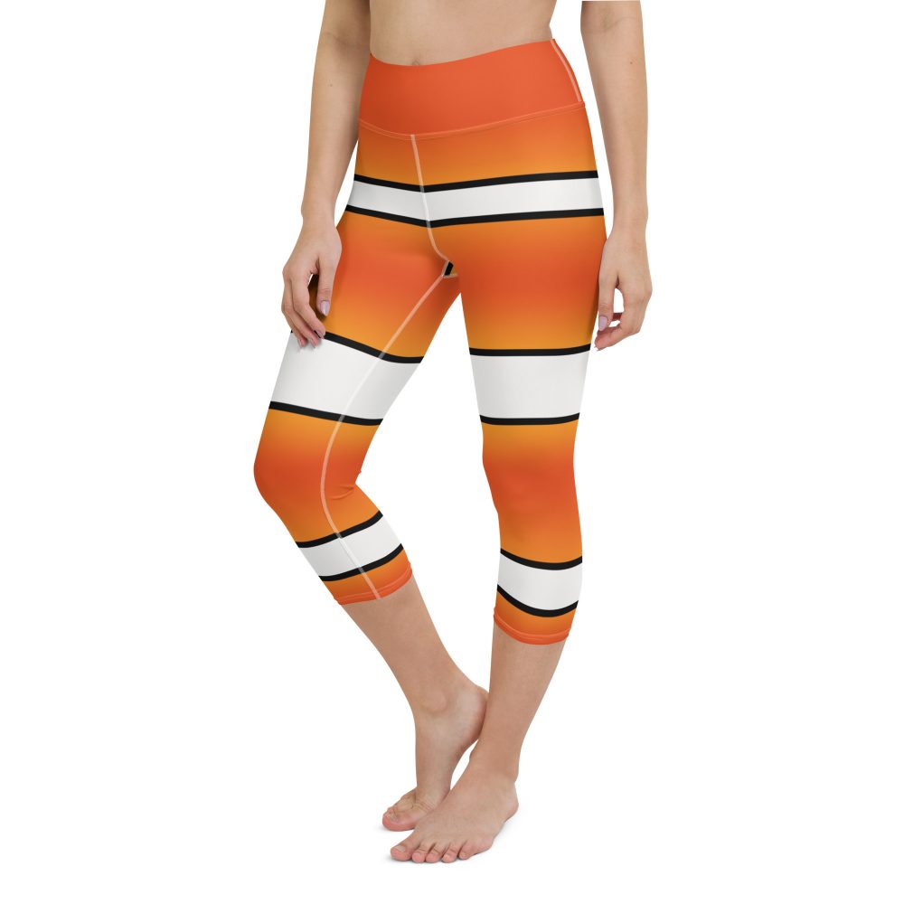 Clownfish Nemo Costume Halloween Cosplay Yoga Capri Leggings - Image 8