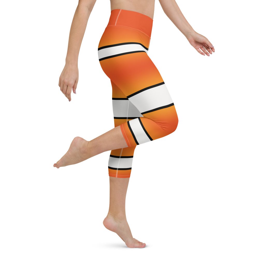 Clownfish Nemo Costume Halloween Cosplay Yoga Capri Leggings - Image 9