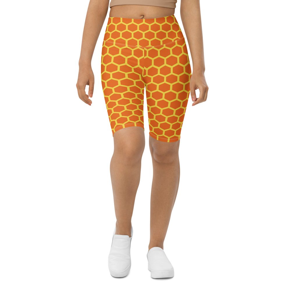 Honey Comb Halloween Cosplay Costume Bike Shorts