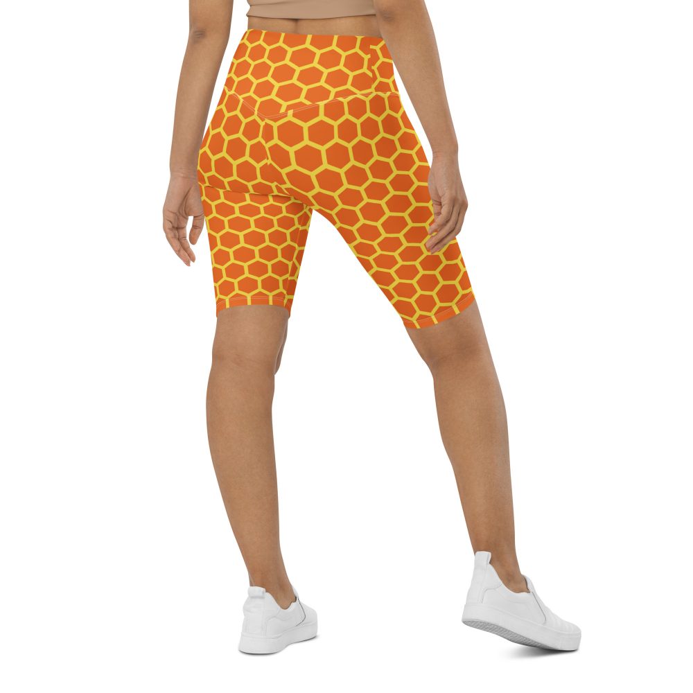 Honey Comb Halloween Cosplay Costume Bike Shorts - Image 2