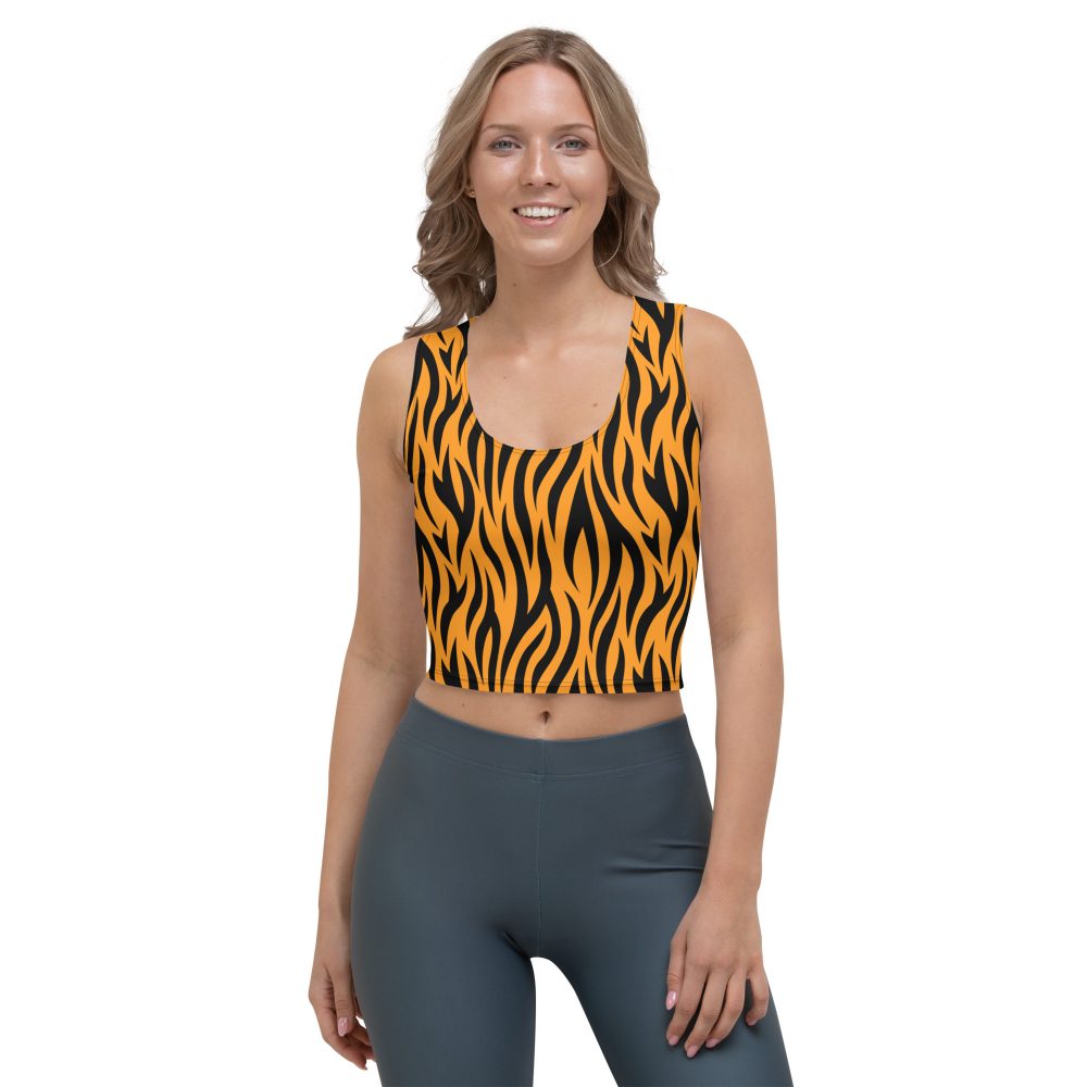 Tiger Rajah Halloween Cosplay Costume Crop Top